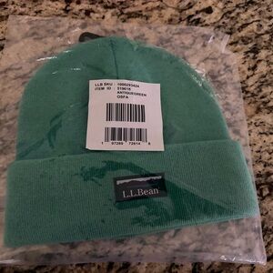 L.L. Bean Antique Green Knit Hat